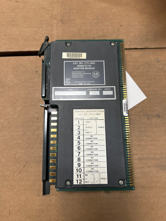 Allen-Bradley Remote I/O Adapter Module 1771-ASC 5V DC