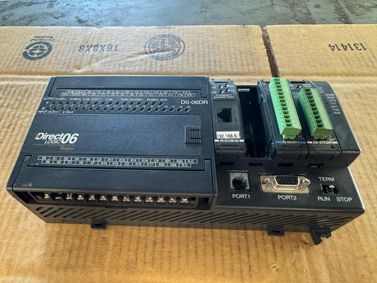 Automation Direct D0-06DR PLC 100 240 VAC Untested Surplus