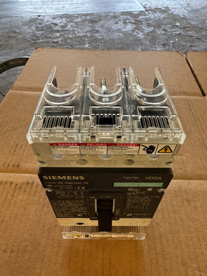 Siemens HDX3B100 Molded Case Circuit Breaker 600V AC / 250V DC Untested Surplus