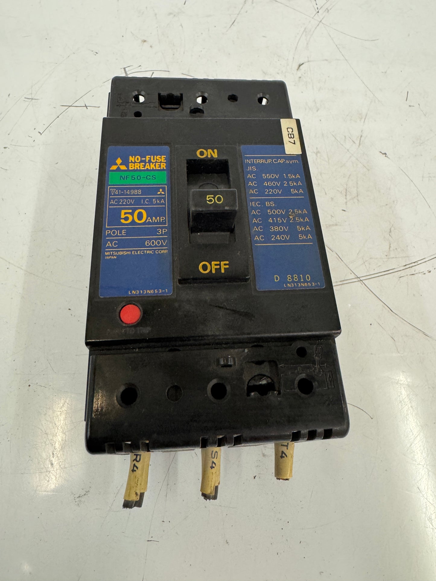 Mitsubishi Electric Corp. No-Fuse Molded Case Circuit Breaker NF50-CS AC 600V
