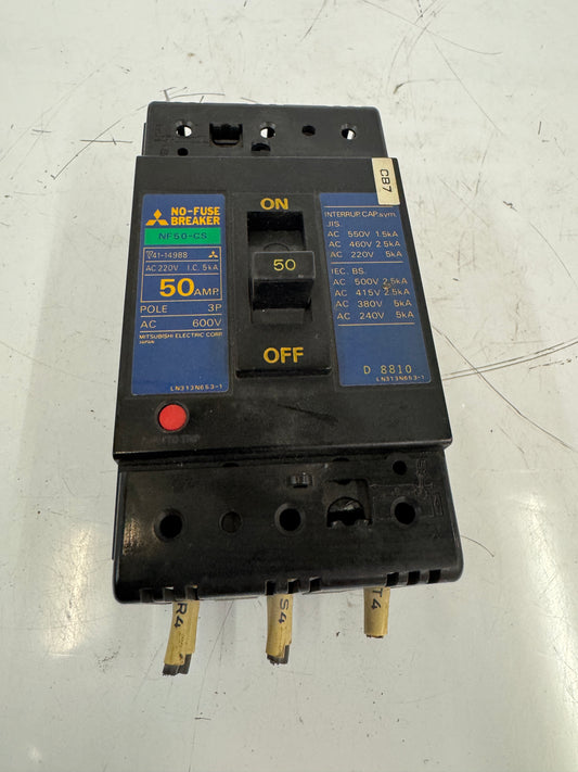 Mitsubishi Electric Corp. No-Fuse Molded Case Circuit Breaker NF50-CS AC 600V