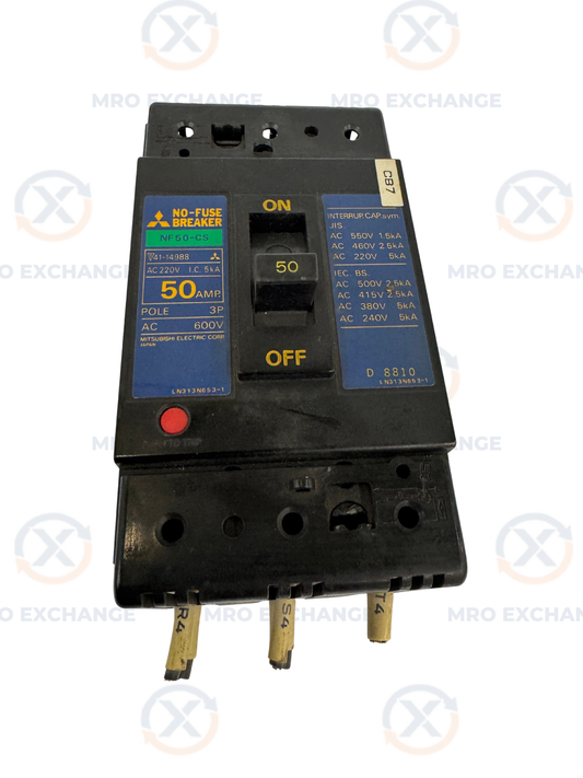 Mitsubishi Electric Corp. No-Fuse Molded Case Circuit Breaker NF50-CS AC 600V