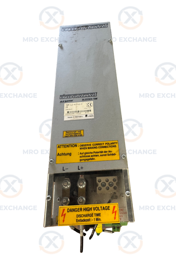 Indramat TBM 1.2-40-W1-0 AC Servo Bleeder Module 24V DC