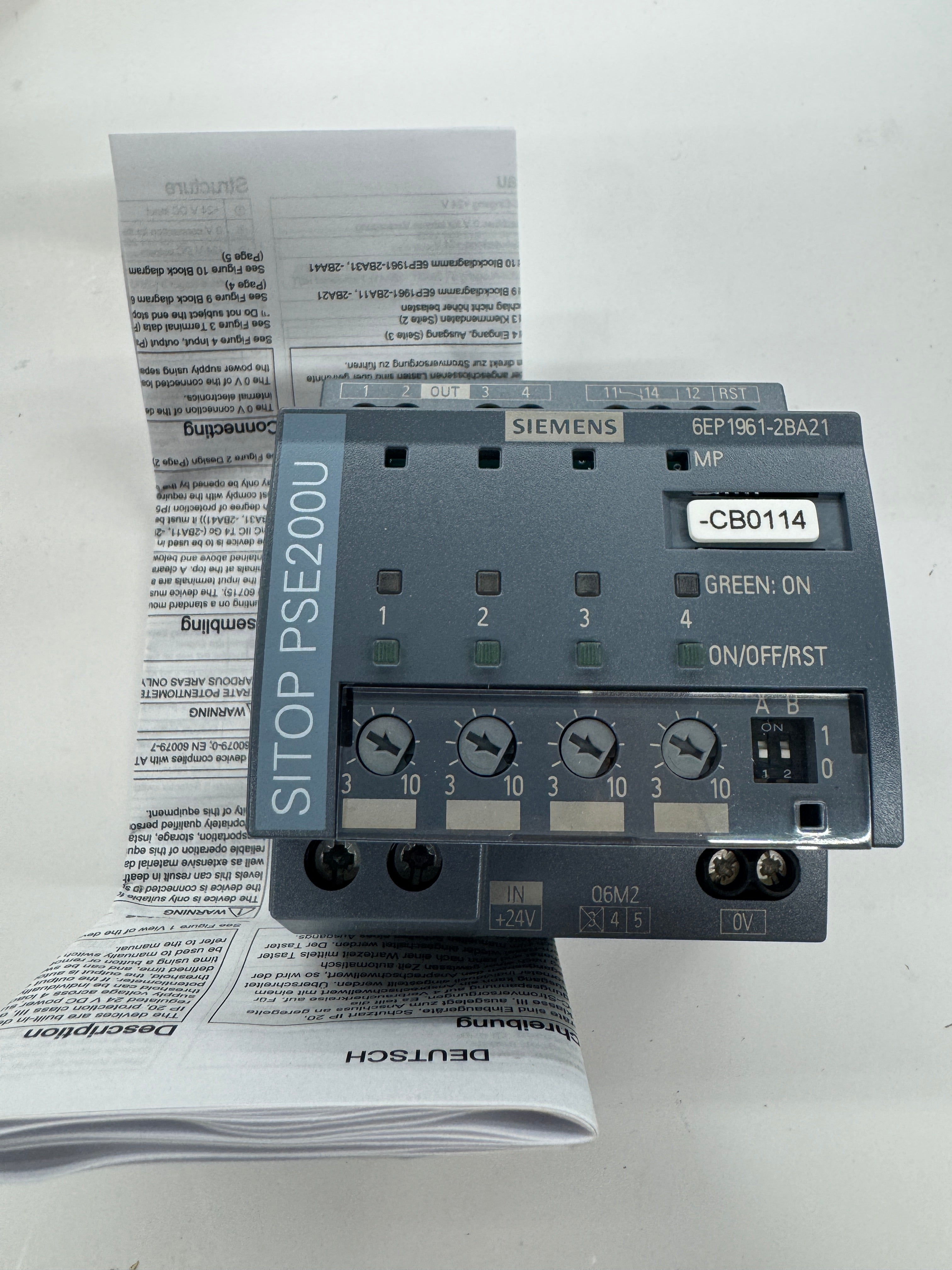 Siemens Selectivity Module 6EP1961-2BA21 DC 24V – MRO Exchange