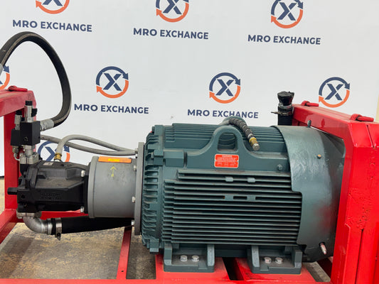 Baldor Reliance 150HP Hydraulic Power Unit with Pump & Hydac Filter CECP4406T-4 4500 PSI