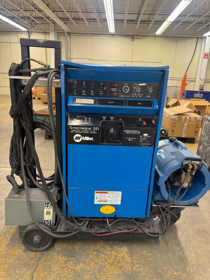 Miller TIG Welder Syncrowave 351 350 Amp 200/230/460V 1 Phase m01842