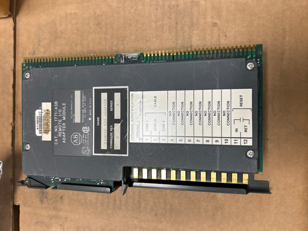 1771 Asb Rack Allen-Bradley Remote I/O Adapter Module 1771-ASB 5V DC – MRO Exchange