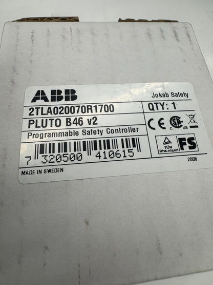 ABB Programmable Safety Controller 2TLA020070R1700 / PLUTO B46 v2 24 VDC