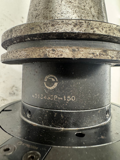 Alberti Right Angle Head T90-3.5R-182 / 4013455P-150 | CAT40 | 4000 RPM Max, Internal Coolant | Orientation: Radial | Coolant Through