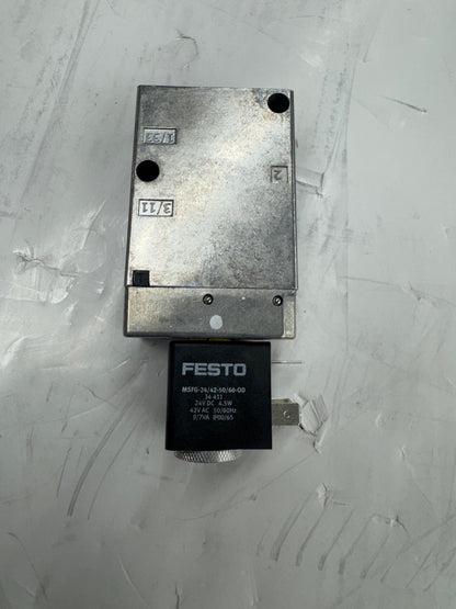 Festo Solenoid Valve MFH-3-1/4 G1/4 1.5 to 8 Bar