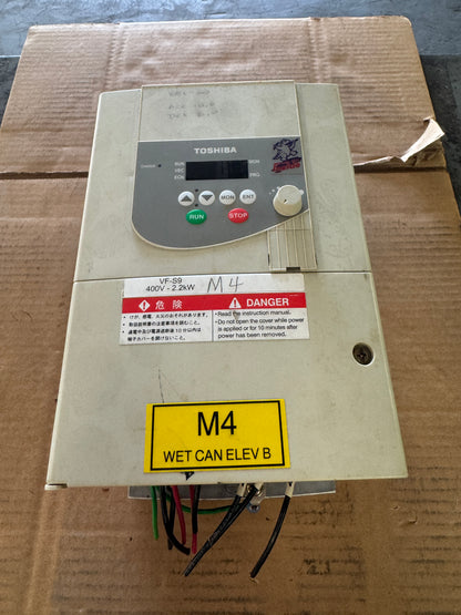 Toshiba VFD Transistor Inverter VFS9-4022PL-WN(1) - 3 HP Variable RPM