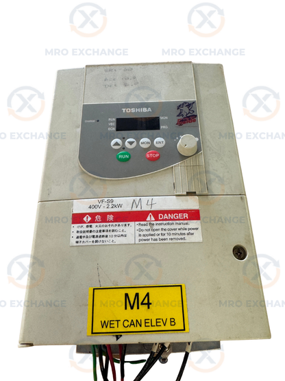 Toshiba VFD Transistor Inverter VFS9-4022PL-WN(1) - 3 HP Variable RPM