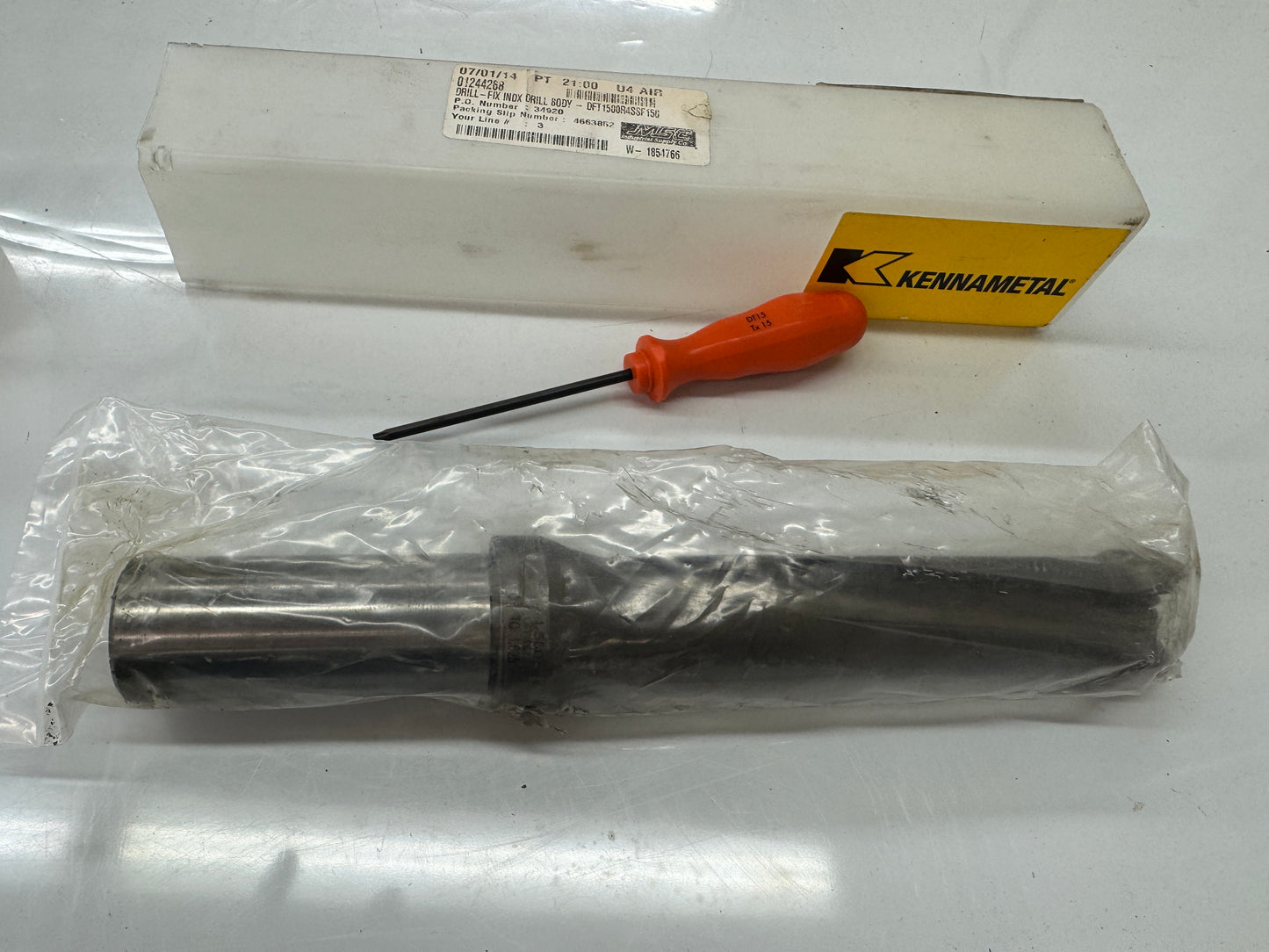 Kennametal Indexable Drill Body DFT1500R4SSF150 | 1.500 in. Drilling Diameter | Orientation: Axial