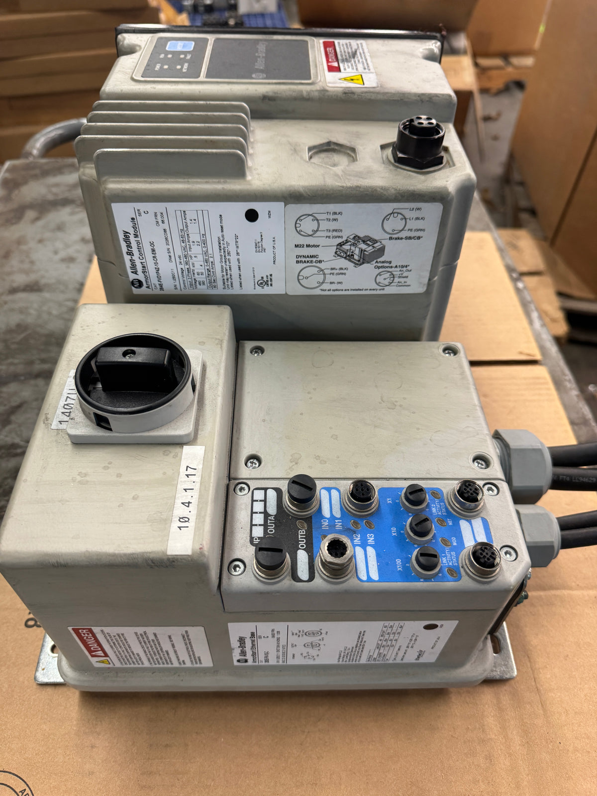 Allen-Bradley 284E-FVD1P4Z-10-CR-EMI-OC ArmorStart Control Module 380 to 480V AC