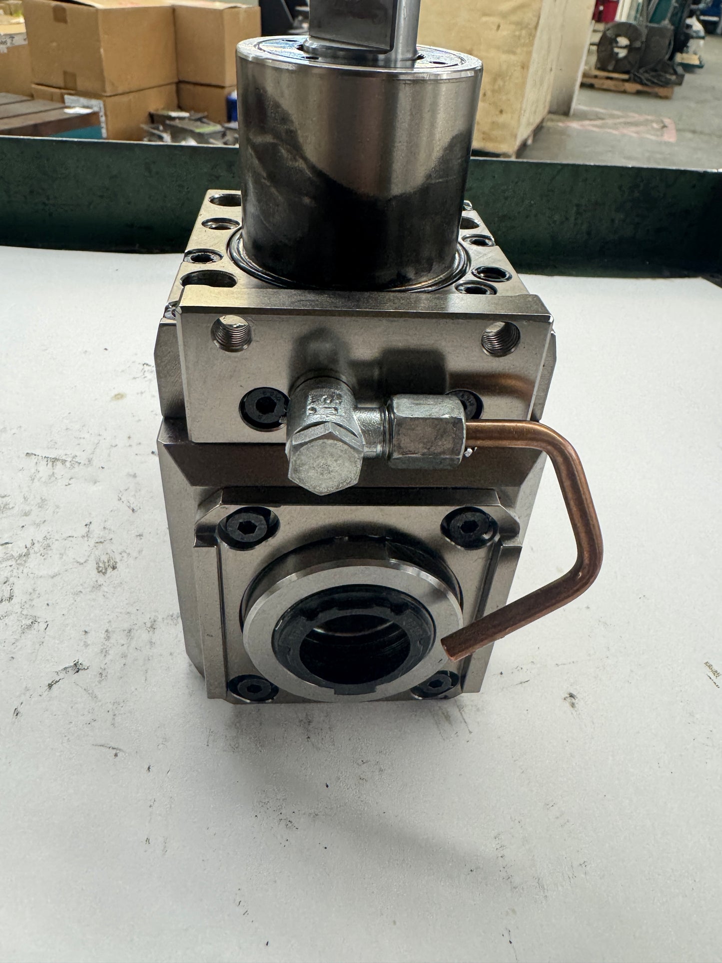 MT Marchetti Live Tool Holder OKU0800232 | BMT60 | ERA32 + ERA32 Twin Output | Orientation: Axial | Coolant Through 1019-1