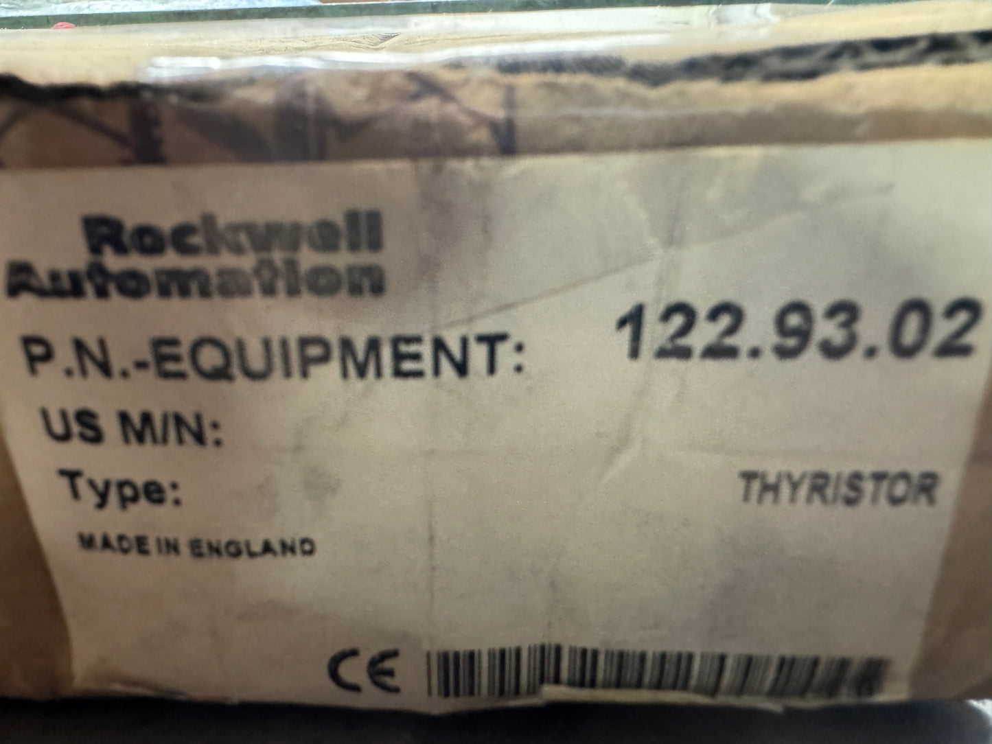 Allen-Bradley Phase Control Thyristor 122.93.02 1600 VAC