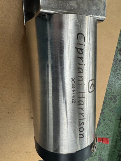 Cipriani Harrison Pneumatic Actuated Butterfly Valve 9C440/74/22 4 In. Sanitary Tri-Clamp