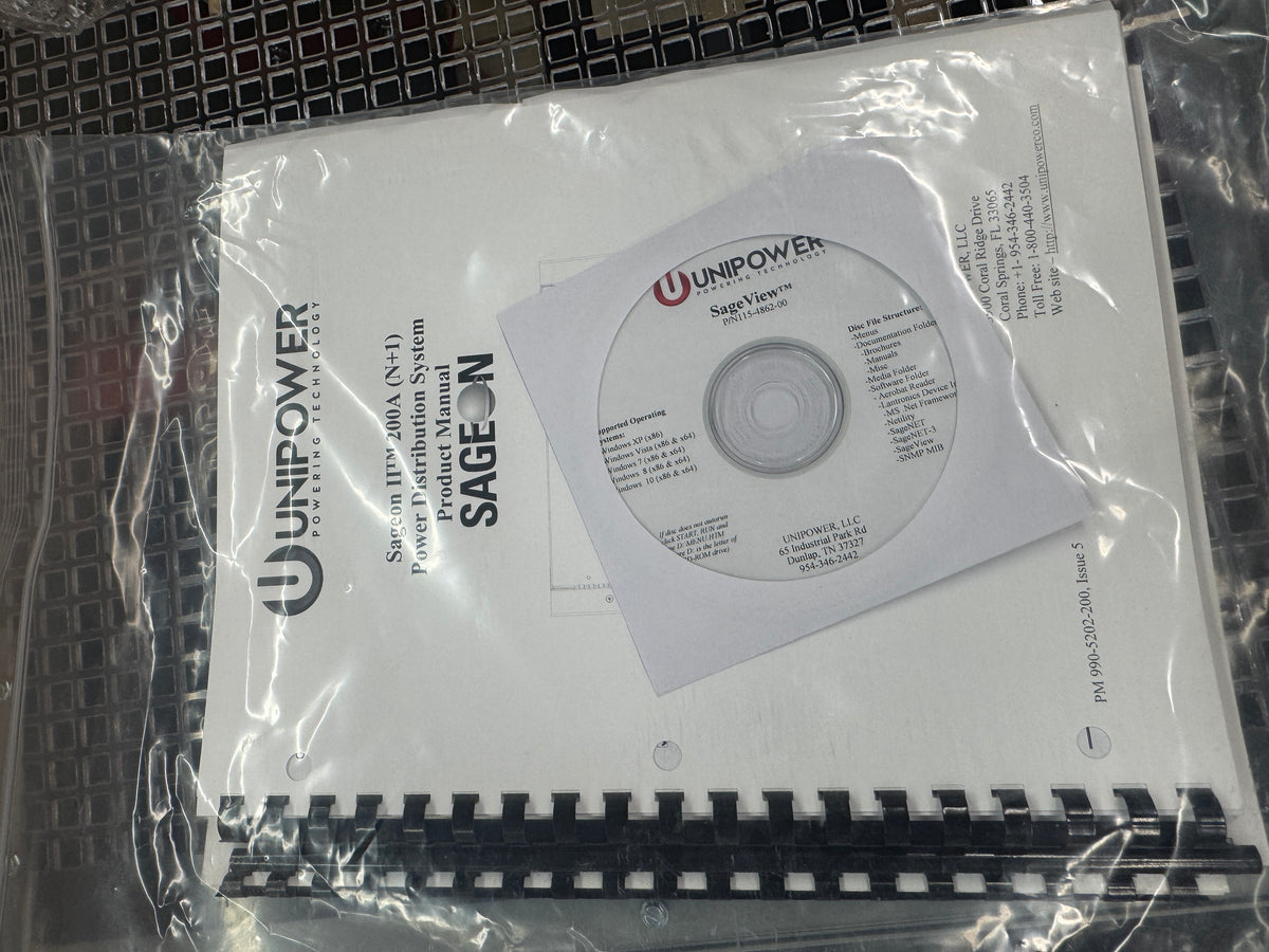 Unipower 150-1307 Sageon II Power Distribution System 48V DC