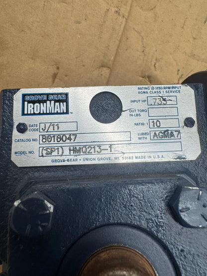 Grove Gear Worm Gear Reducer HMQ213-1