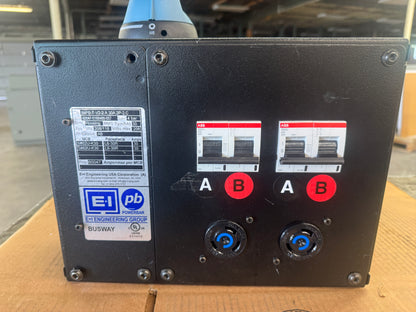 E+I Engineering IMPB-T-V2-2.A.30A.2P-2.C Busway Tap Off Unit 208/120V Untested Surplus