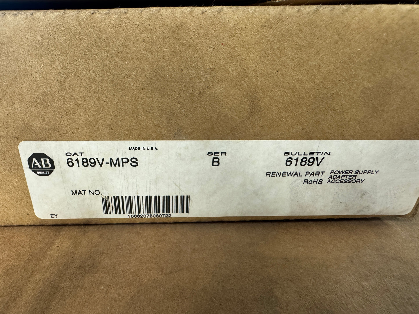 Allen-Bradley Power Supply Adapter 6189V-MPS 90-264V AC Input