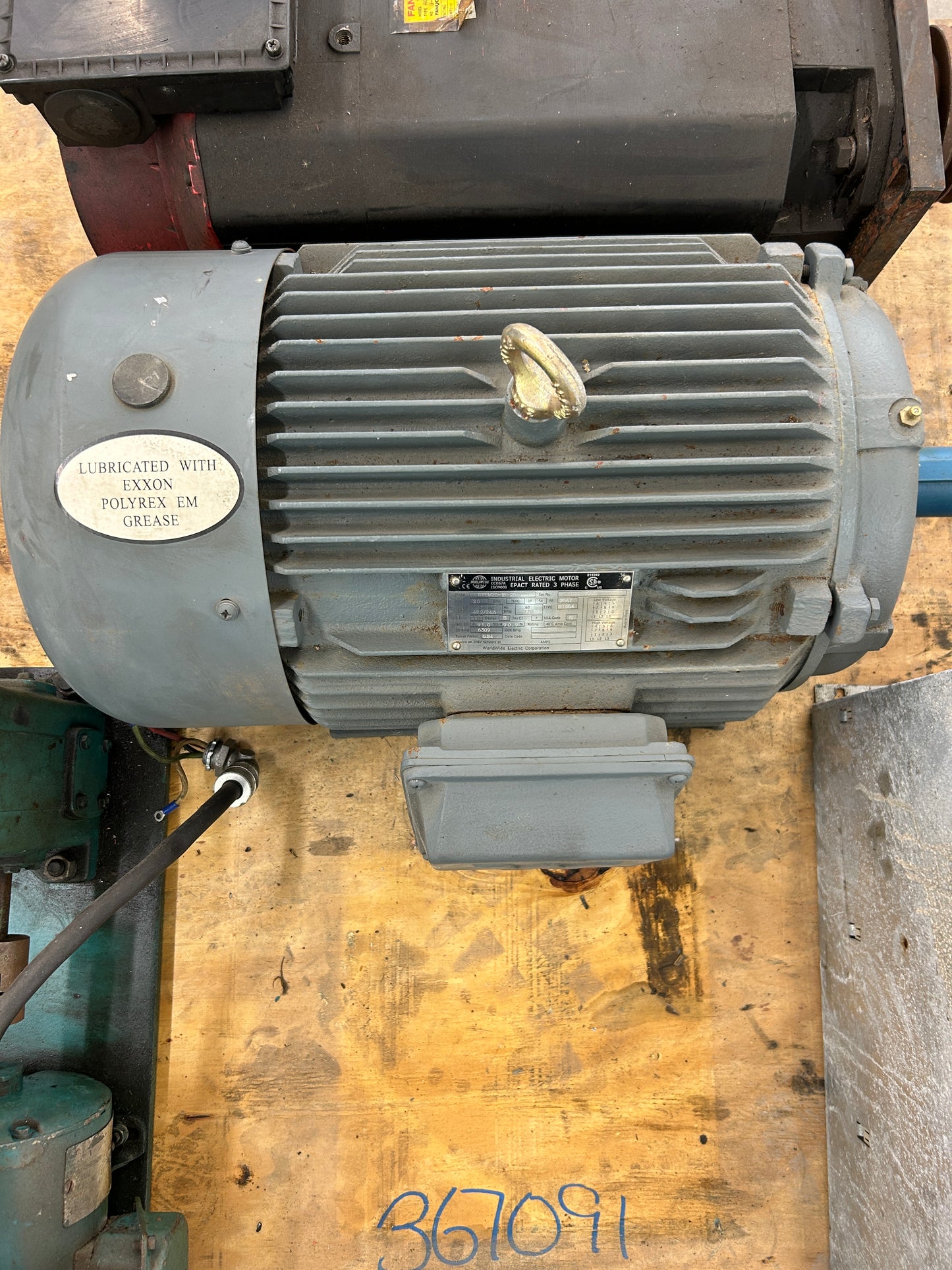 WorldWide Electric Corporation AC Motor WWEM20-18-256T - 20 HP 1800 RPM