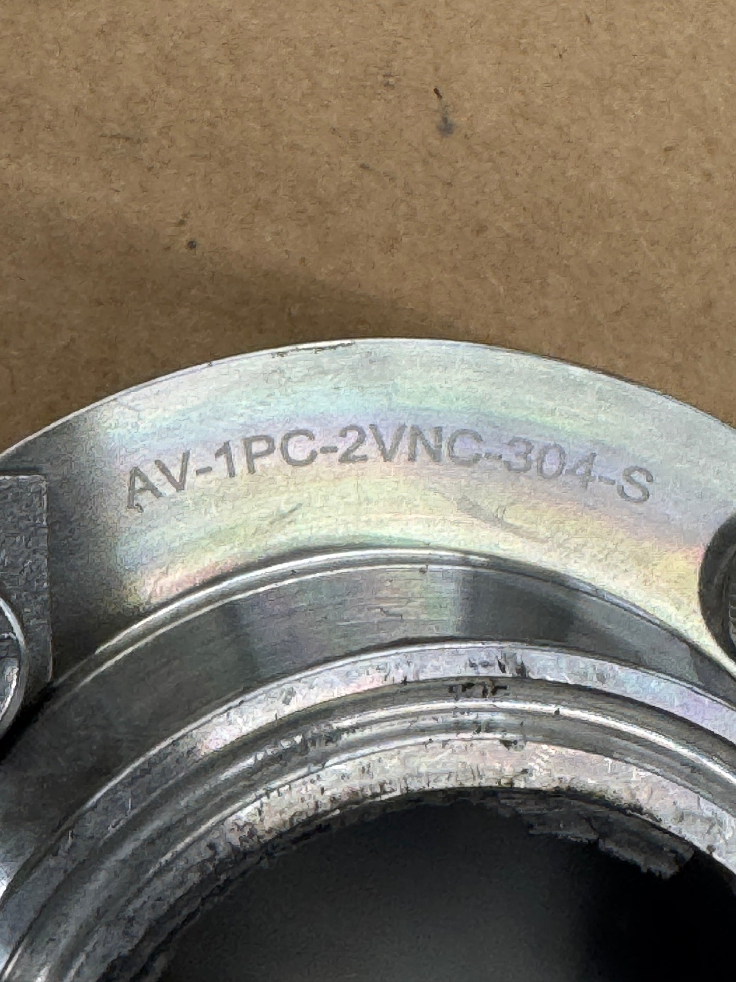 Adamant Sanitary Pneumatic Butterfly Valve AV-1PC-2VNC-304-S 2 In. Tri-Clamp 145 PSI