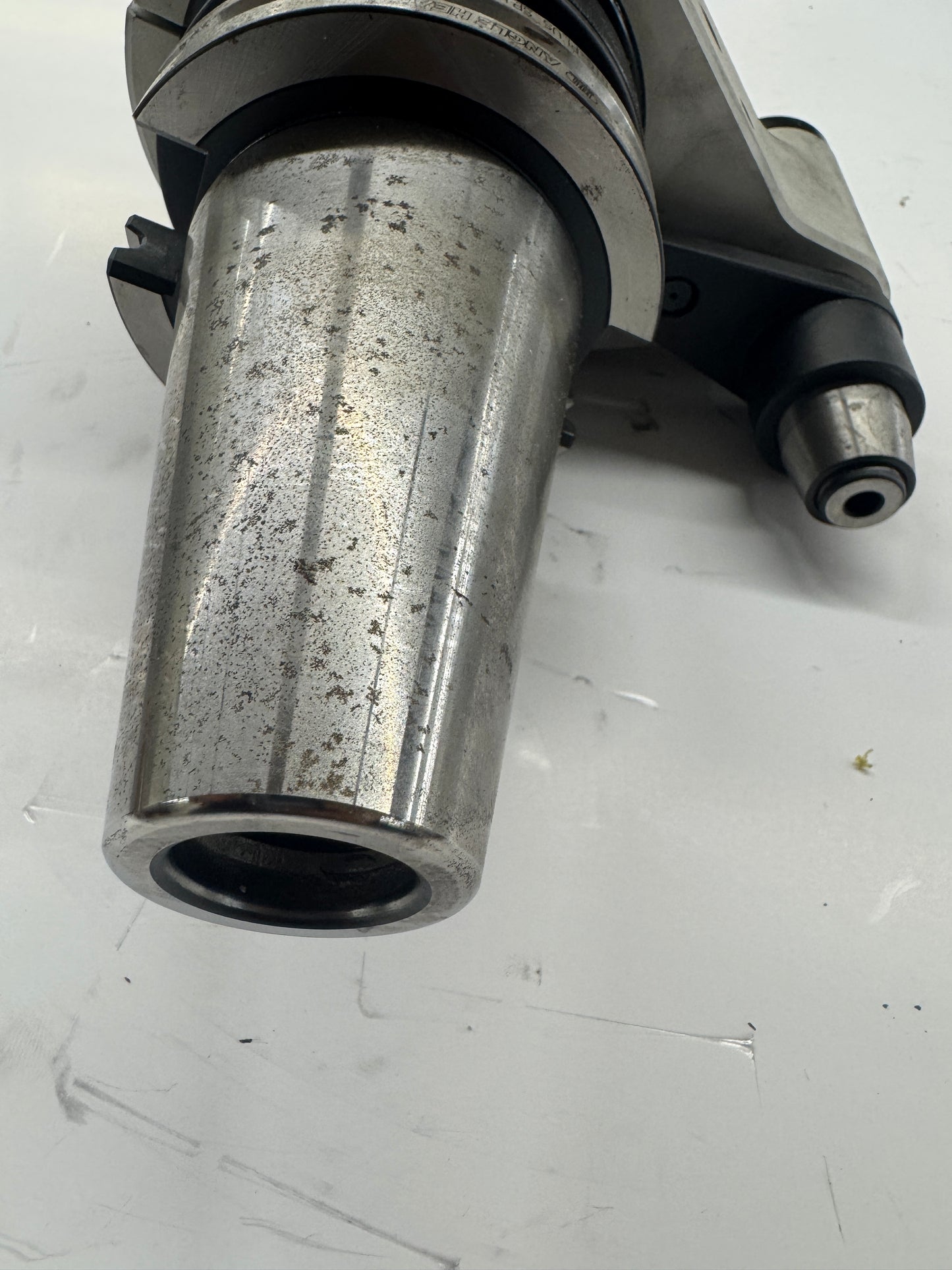 Big Daishowa Right Angle Head BCV50-AG90/NBS10-215 | CAT50 | NBS10 Collet Chuck Output, 6,000 RPM Max | Orientation: Radial | Coolant Through
