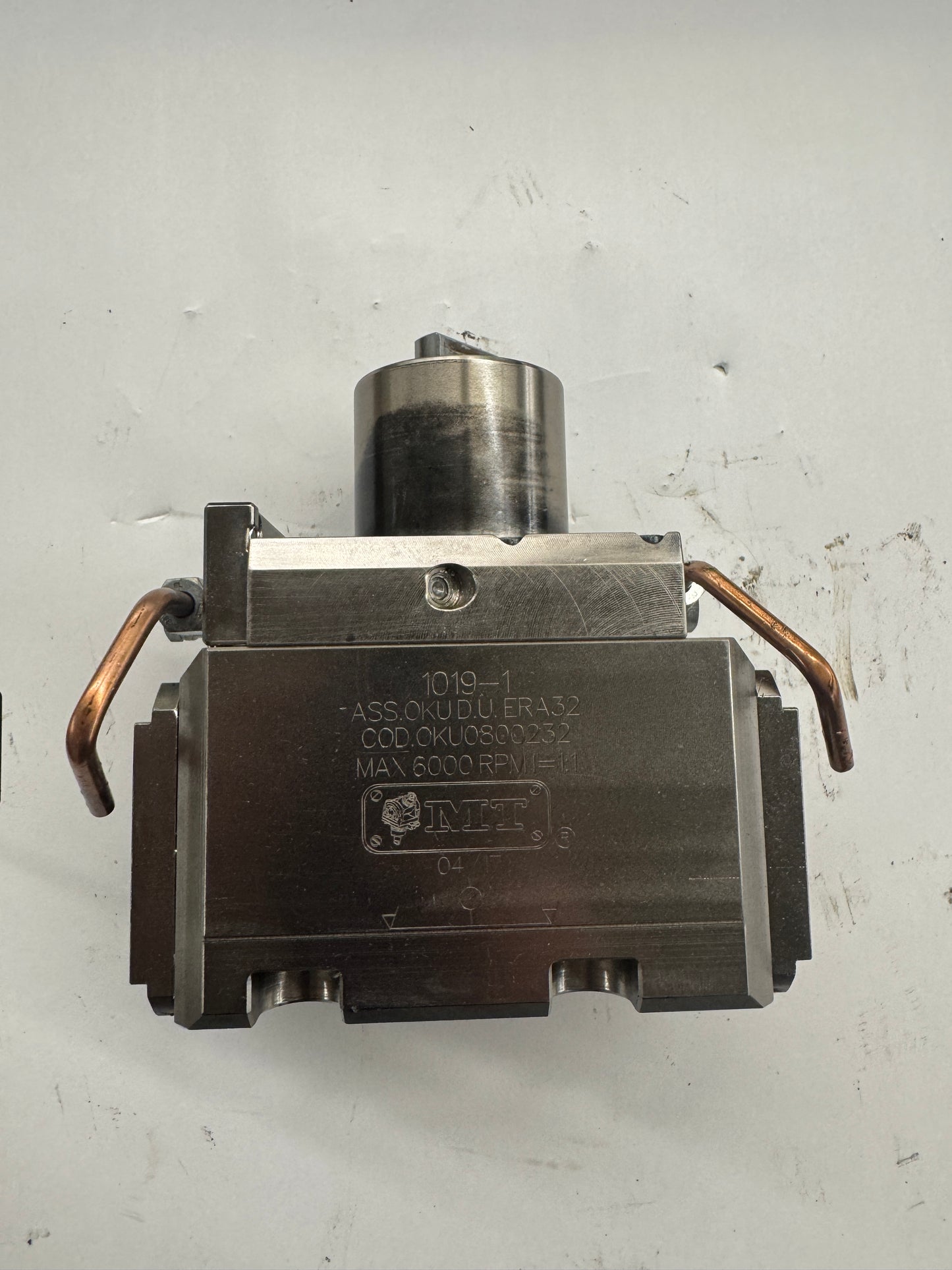 MT Marchetti Live Tool Holder OKU0800232 | BMT60 | ERA32 + ERA32 Twin Output | Orientation: Axial | Coolant Through 1019-1