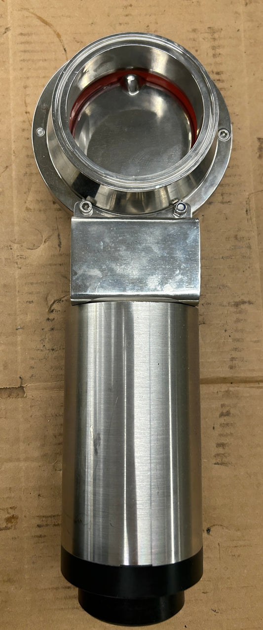 Cipriani Harrison Pneumatic Actuated Sanitary Shut-Off Valve 9C440/44/22 4 In. Sanitary Tri-Clamp 150 PSI