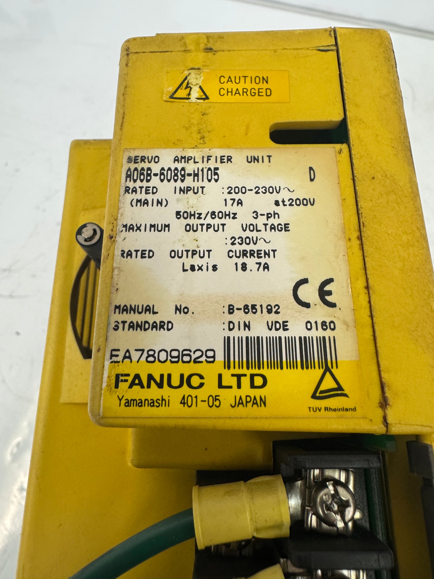 Fanuc Servo Amplifier Unit A06B-6089-H105 230V AC m00486