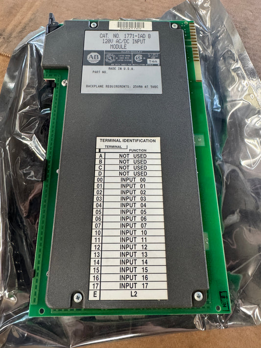 Allen-Bradley I/O Input Module 1771-IAD B 120V AC/DC