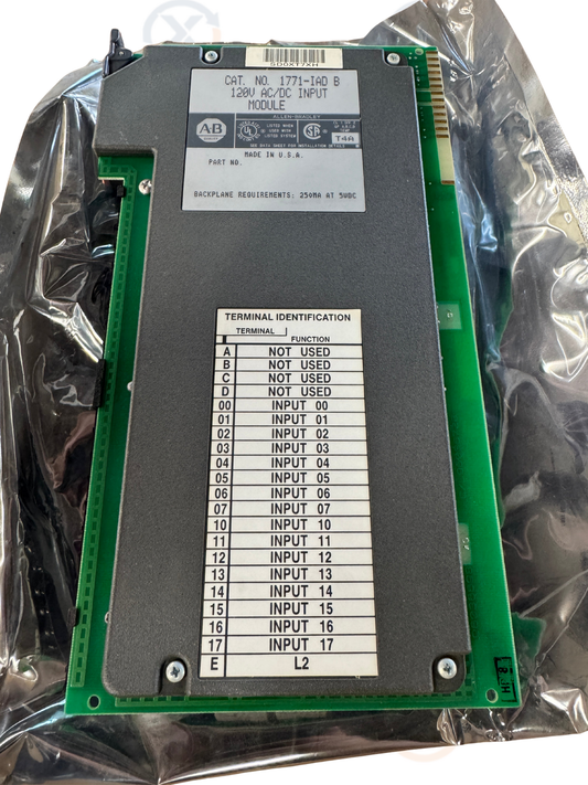 Allen-Bradley I/O Input Module 1771-IAD B 120V AC/DC