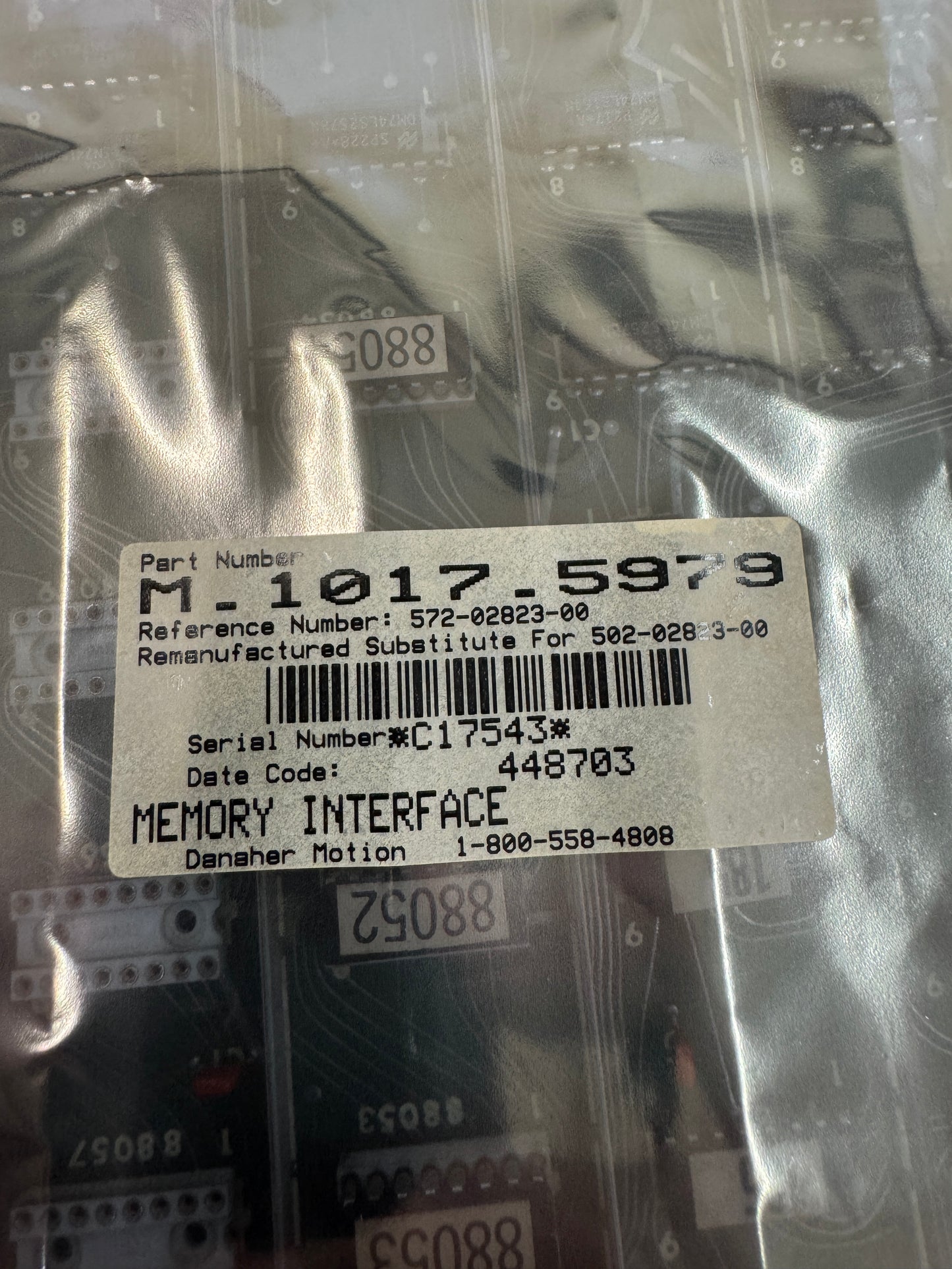 Danaher Motion (Giddings & Lewis Division) CNC Control Module M-1017-5979