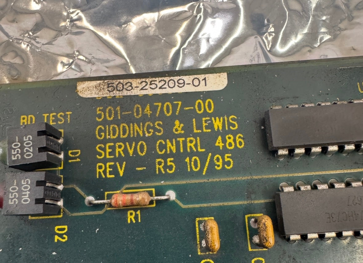 Giddings & Lewis 501-04707-00 Servo Control 486 Circuit Board