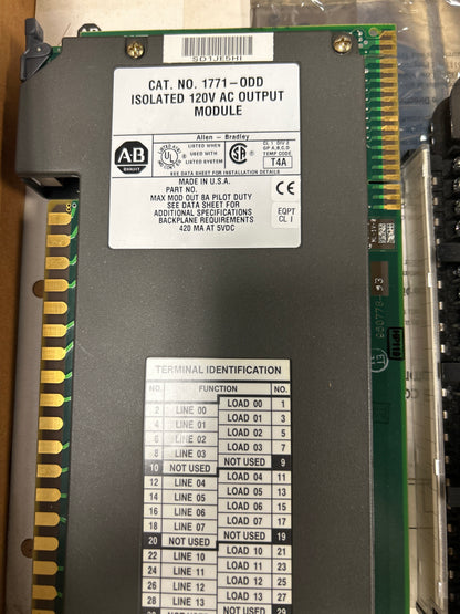 Allen-Bradley AC Output Module 1771-ODD 120V AC