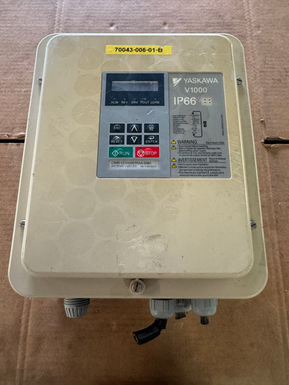 Yaskawa Variable Frequency Drive CIMR-VC4A0007HAA-0080 - 3 kW Variable RPM 01465