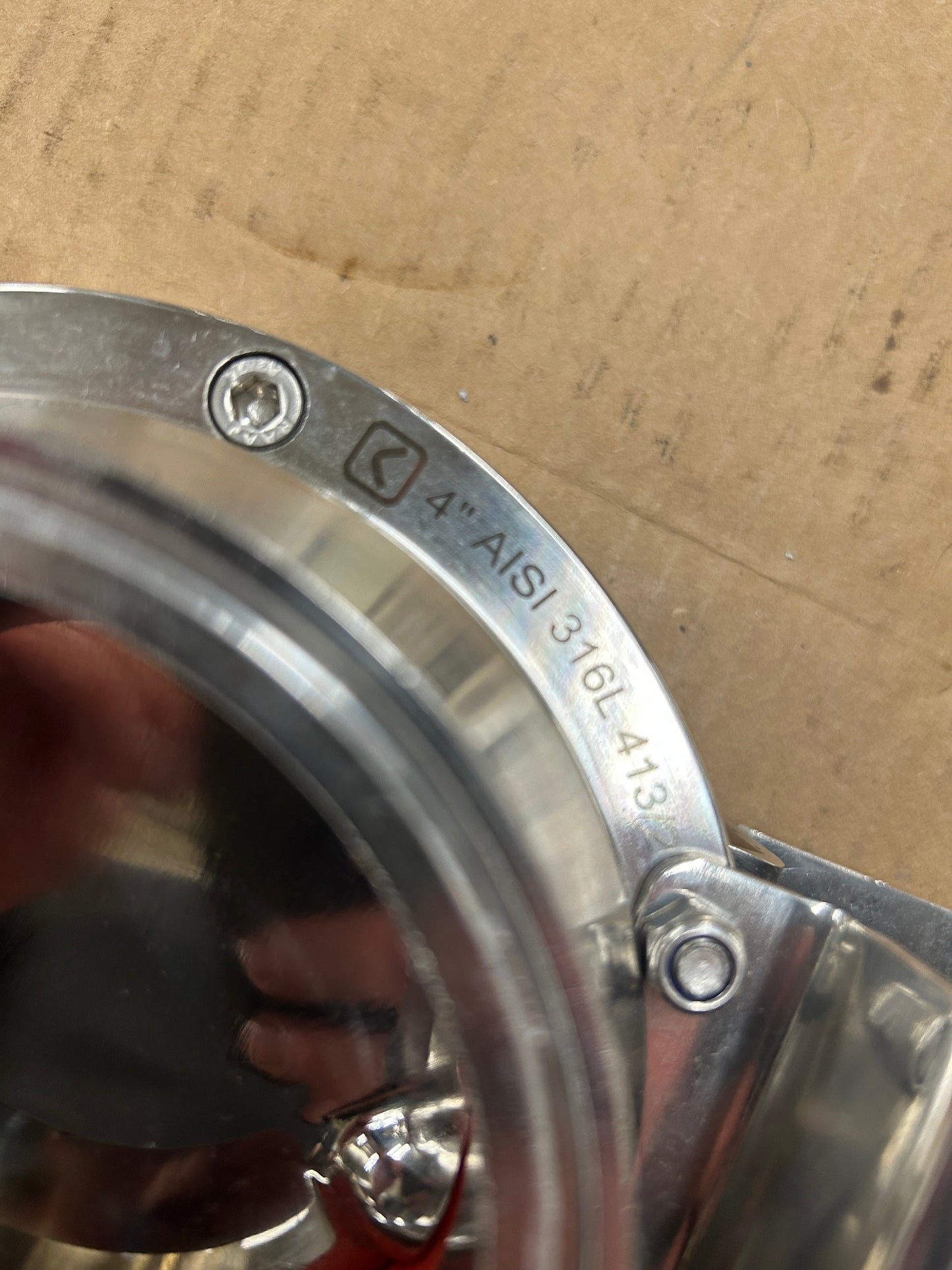 Cipriani Harrison Sanitary Butterfly Valve 9C440/09/21 4 In. Tri-Clamp