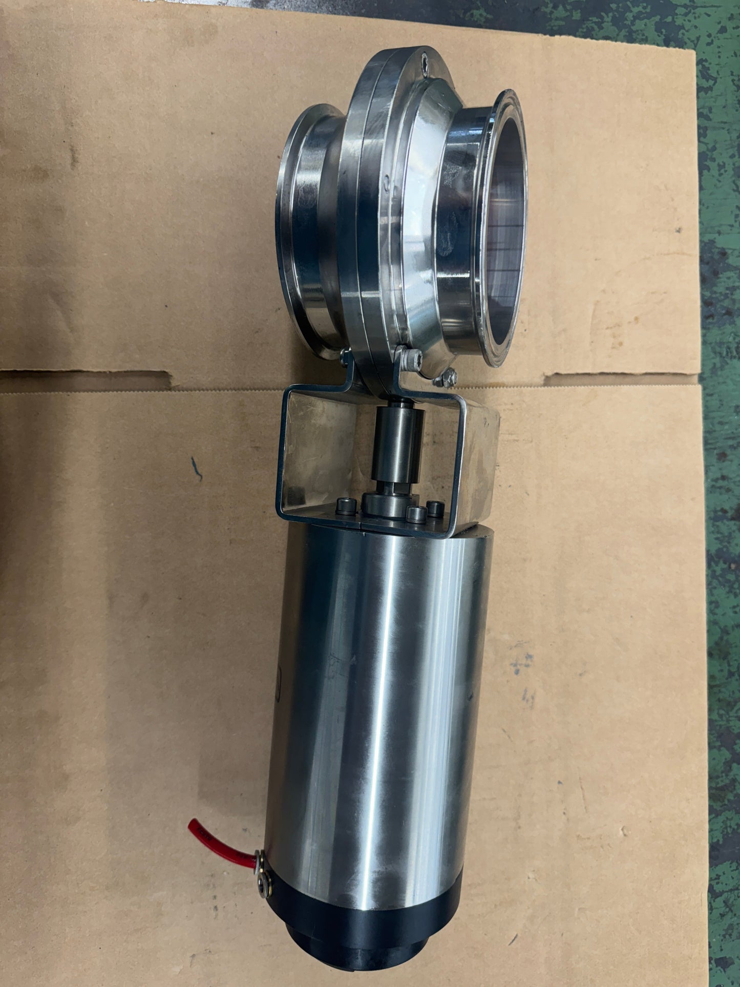 Cipriani Harrison Pneumatic Sanitary Shut-Off Valve 9C440/67/22 4 In. Sanitary Tri-Clamp