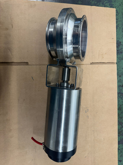 Cipriani Harrison Pneumatic Sanitary Shut-Off Valve 9C440/67/22 4 In. Sanitary Tri-Clamp