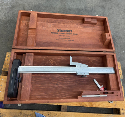 Starrett Master Vernier Height Gage 254 0 to 20 In. 0.001 In. 01808
