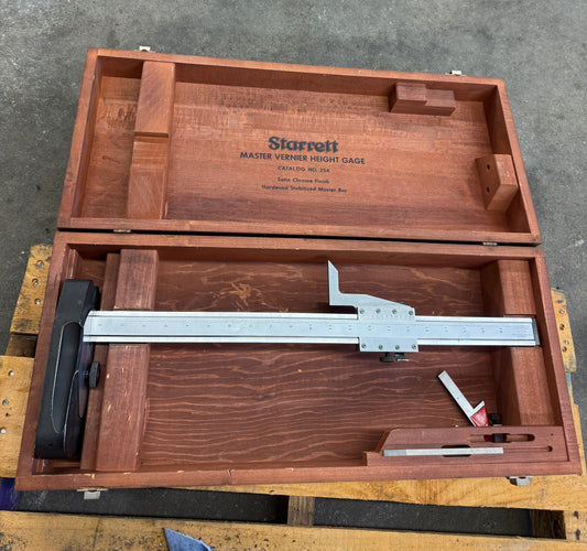 Starrett Master Vernier Height Gage 254 0 to 20 In. 0.001 In. 01808