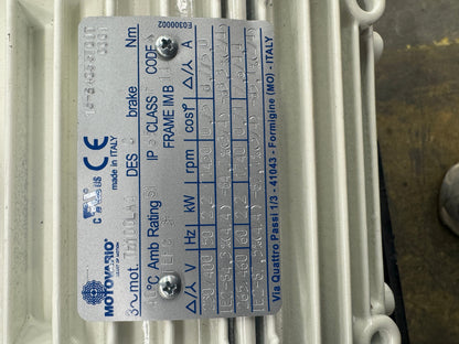 Motovario Worm Gearmotor NMRV-P 075 - 2 kW 191 RPM