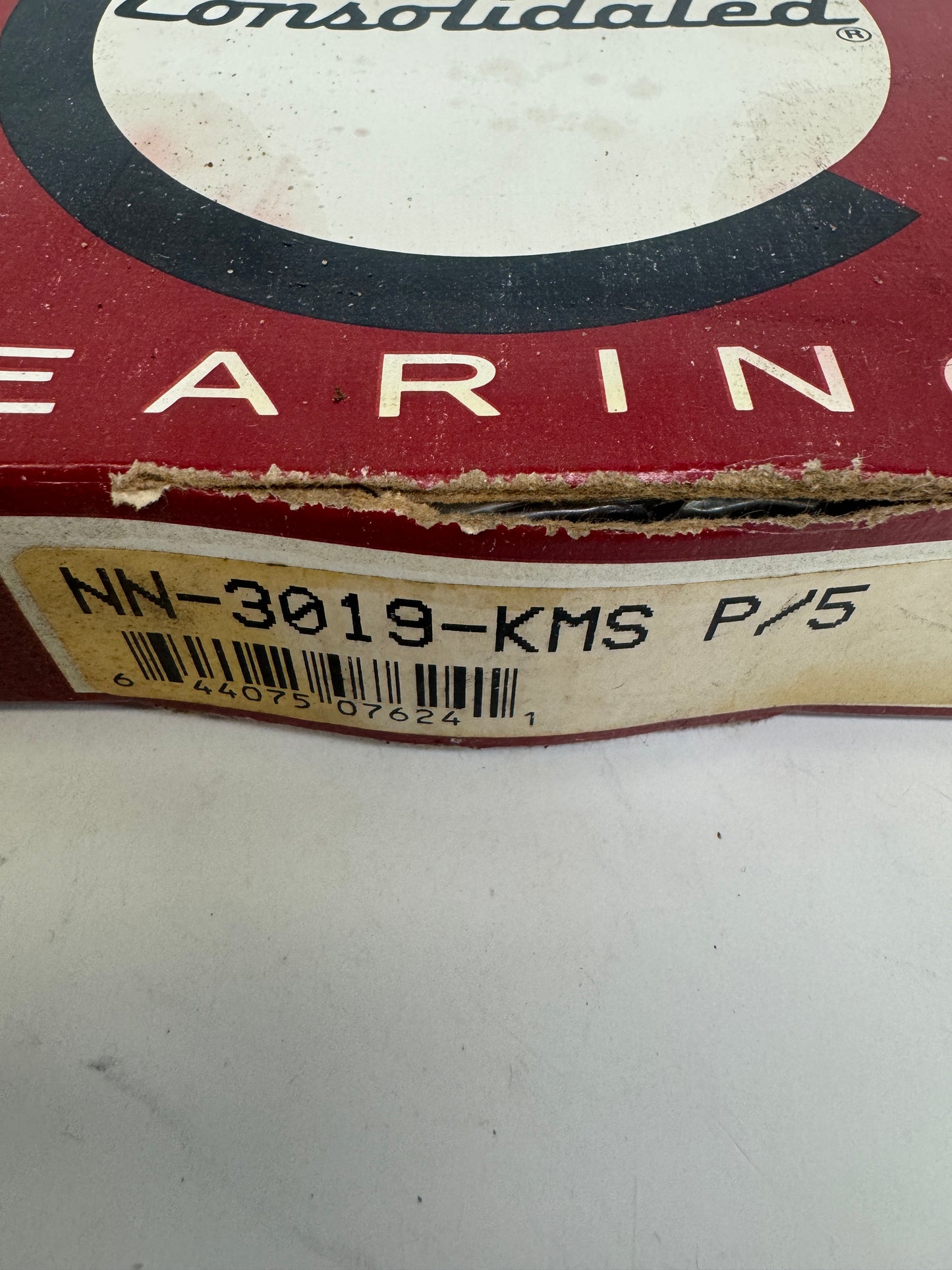 Consolidated Bearings Cylindrical Roller Bearing NN-3019-KMS P/5 95 x 145 x 37 Mm