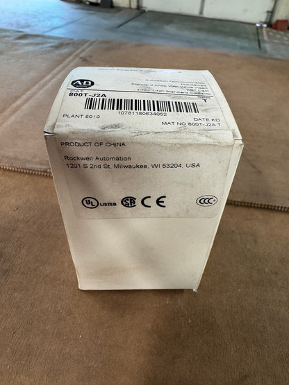 Allen-Bradley Selector Switch 800T-J2A 120-600V AC