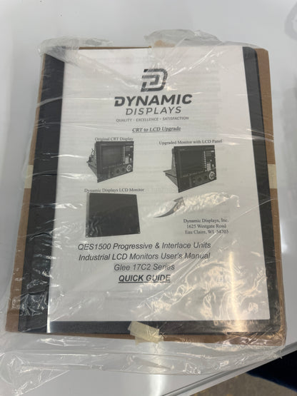 Dynamic Displays QES1512-081-Rev-S-C2 100 to 240 VAC Industrial LCD Replacement Monitor BRAND NEW