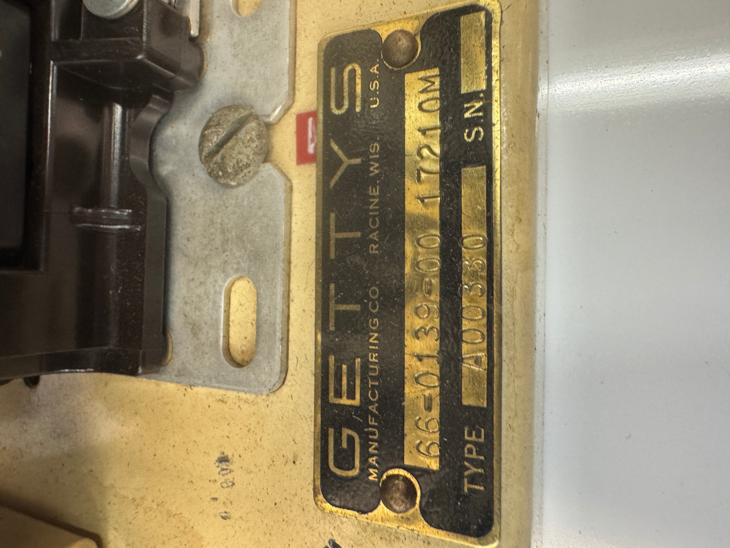 Getty Manufacturing Co. 66-0139-00 (Type A00330) 120/240 V SCR Servo Drive
