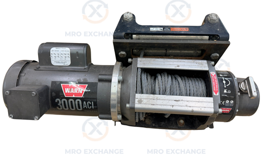 WARN Industries 93000 (3000 ACI) 3,000 Lb 0.75 HP Electric 115/230V Industrial Winch