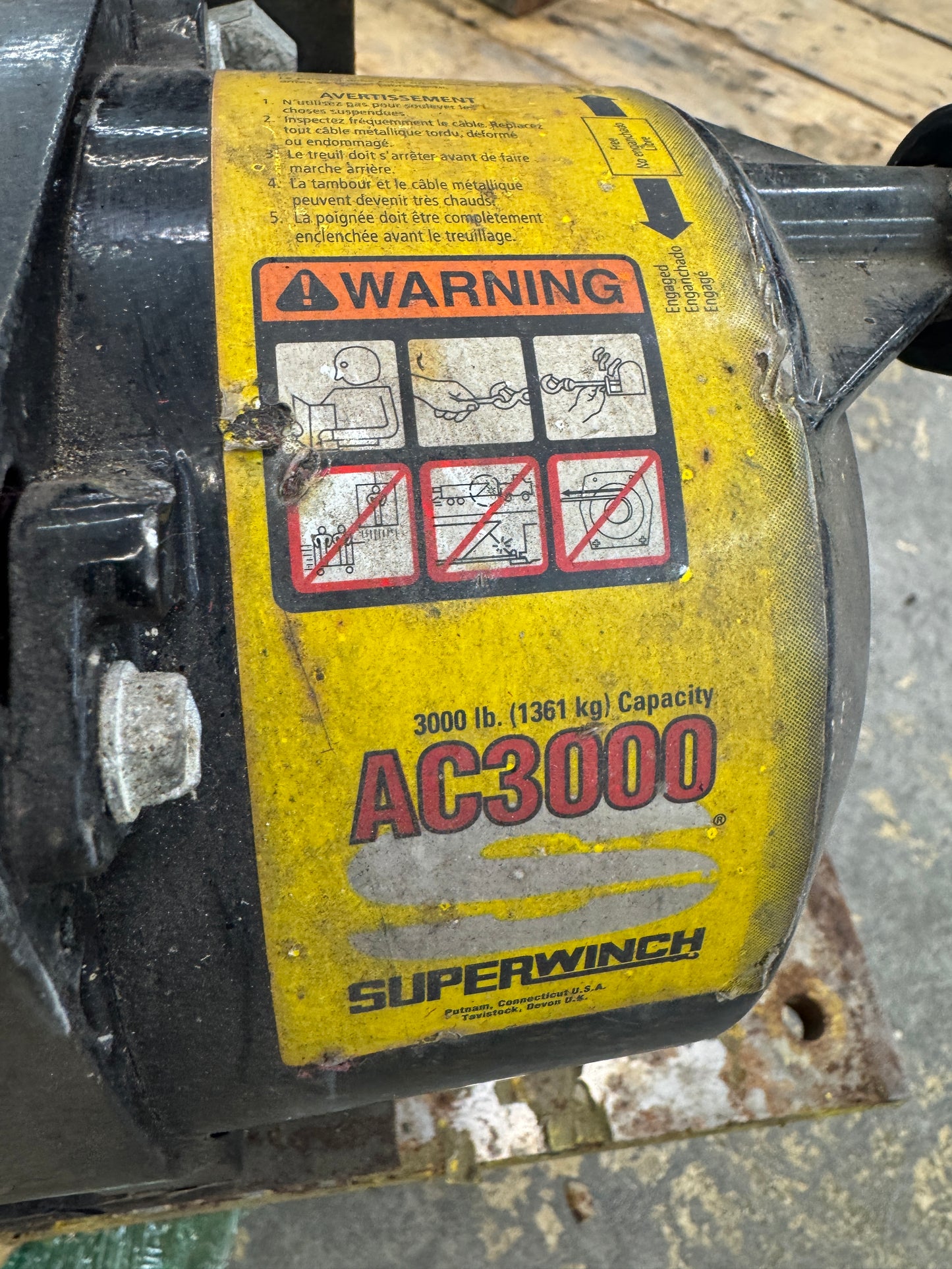 Superwinch AC3000 (1730000) Electric Winch 1 HP AC Electric 3000 lb