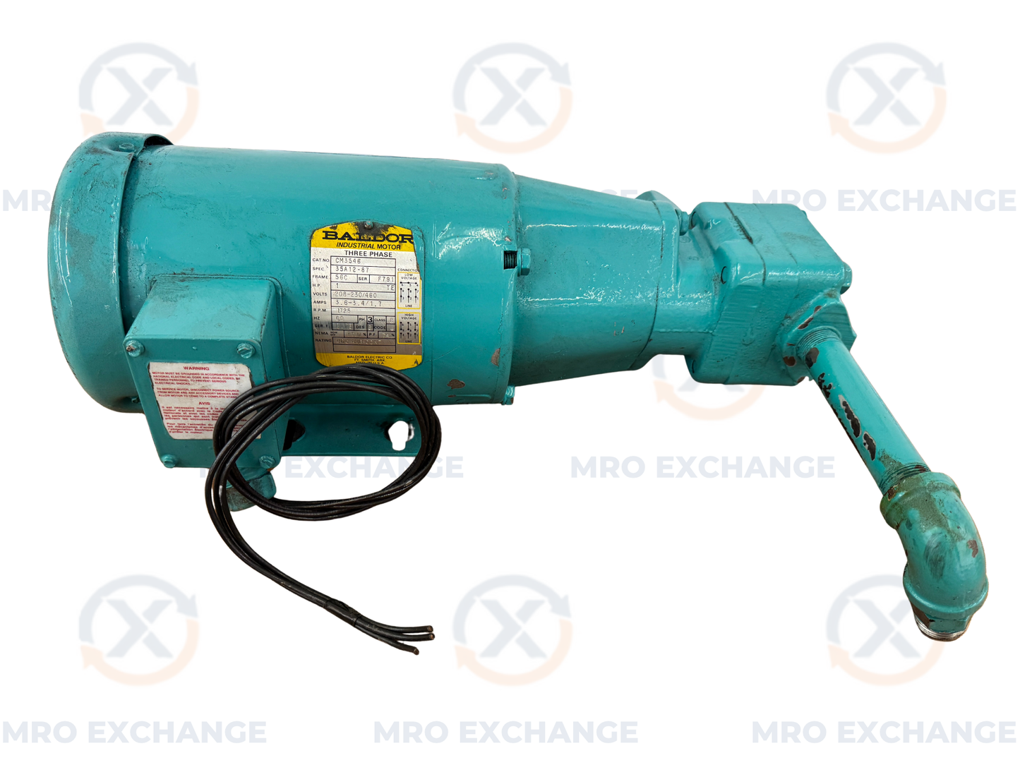 Baldor CM3546 Motor with Vickers Vane Pump Assembly 1 HP 1800 RPM